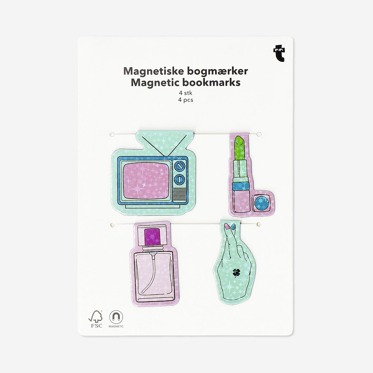 Magnetic bookmarks - 4 pcs Office Flying Tiger Copenhagen 