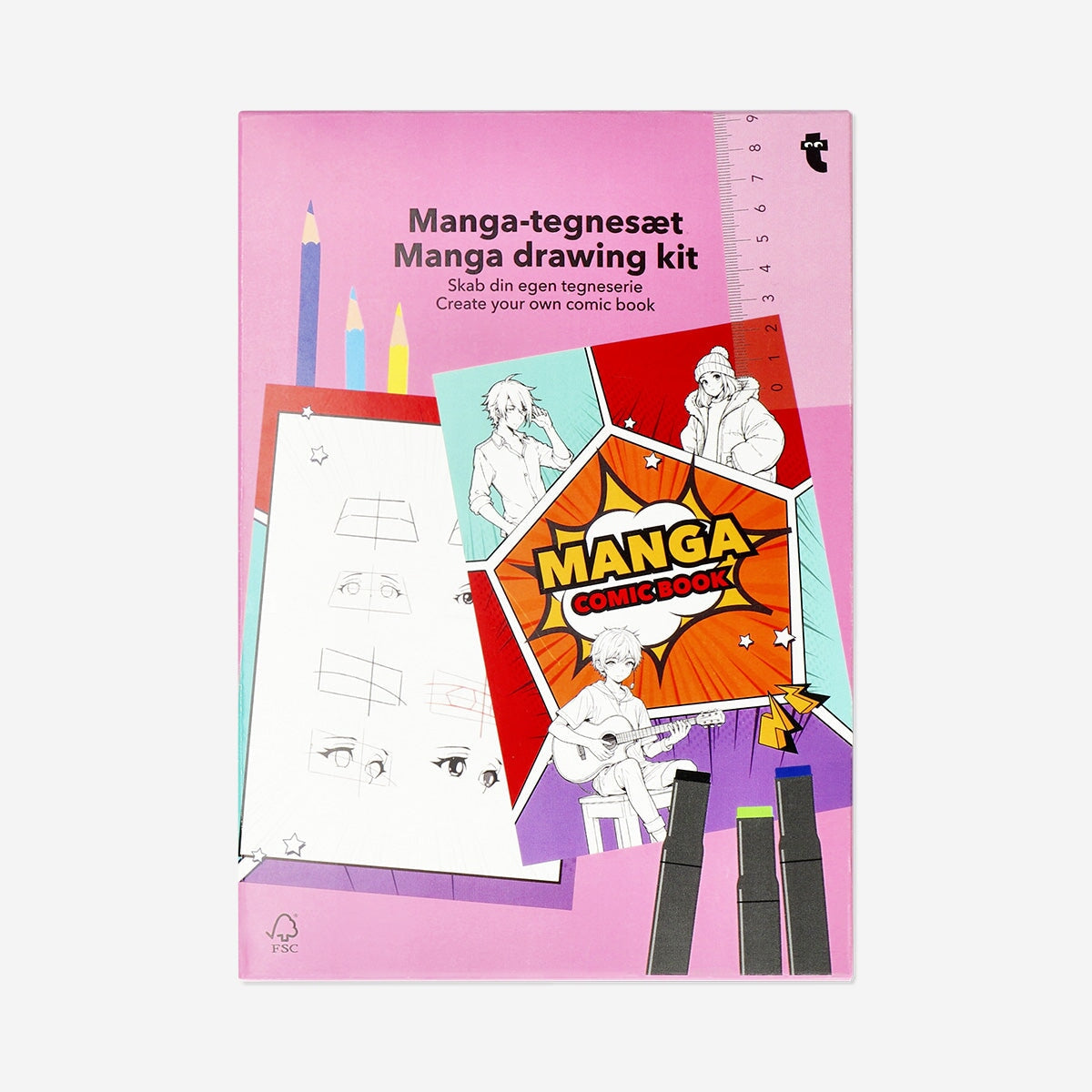 Manga drawing kit Hobby Flying Tiger Copenhagen 