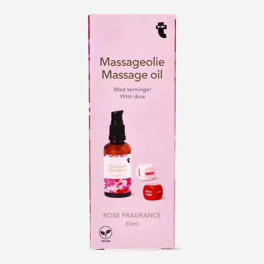 Massage oil and dice with challenges - 50 ml