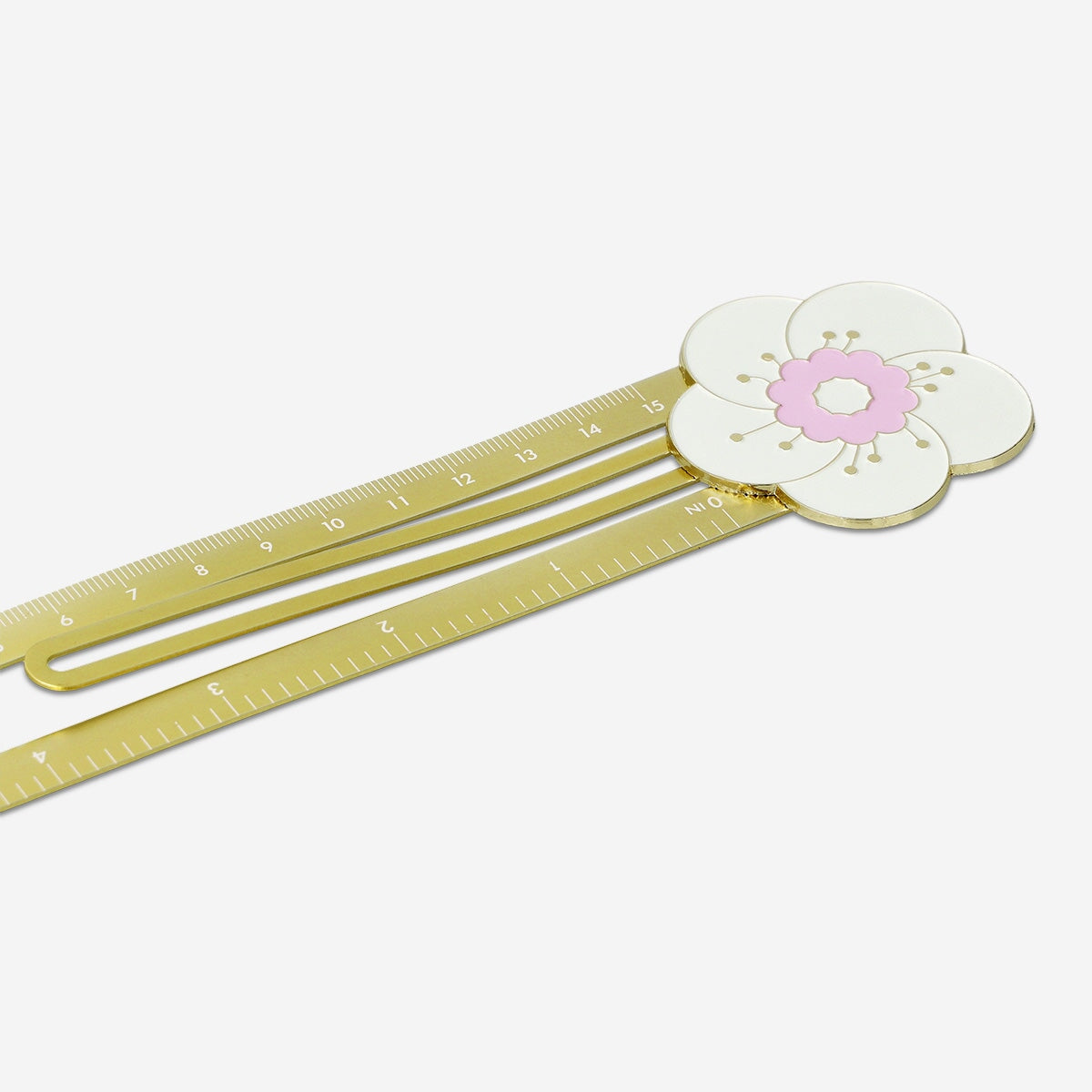 Metal ruler with flower clip Office Flying Tiger Copenhagen 