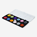 Metallic watercolours with brush - 12 colours Hobby Flying Tiger Copenhagen 