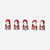 Milk cocoa confectionery Santas in gingerbread house container - 5 pcs Food Flying Tiger Copenhagen 