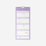 Monthly calendar for hanging with stickers - English office Flying Tiger Copenhagen 