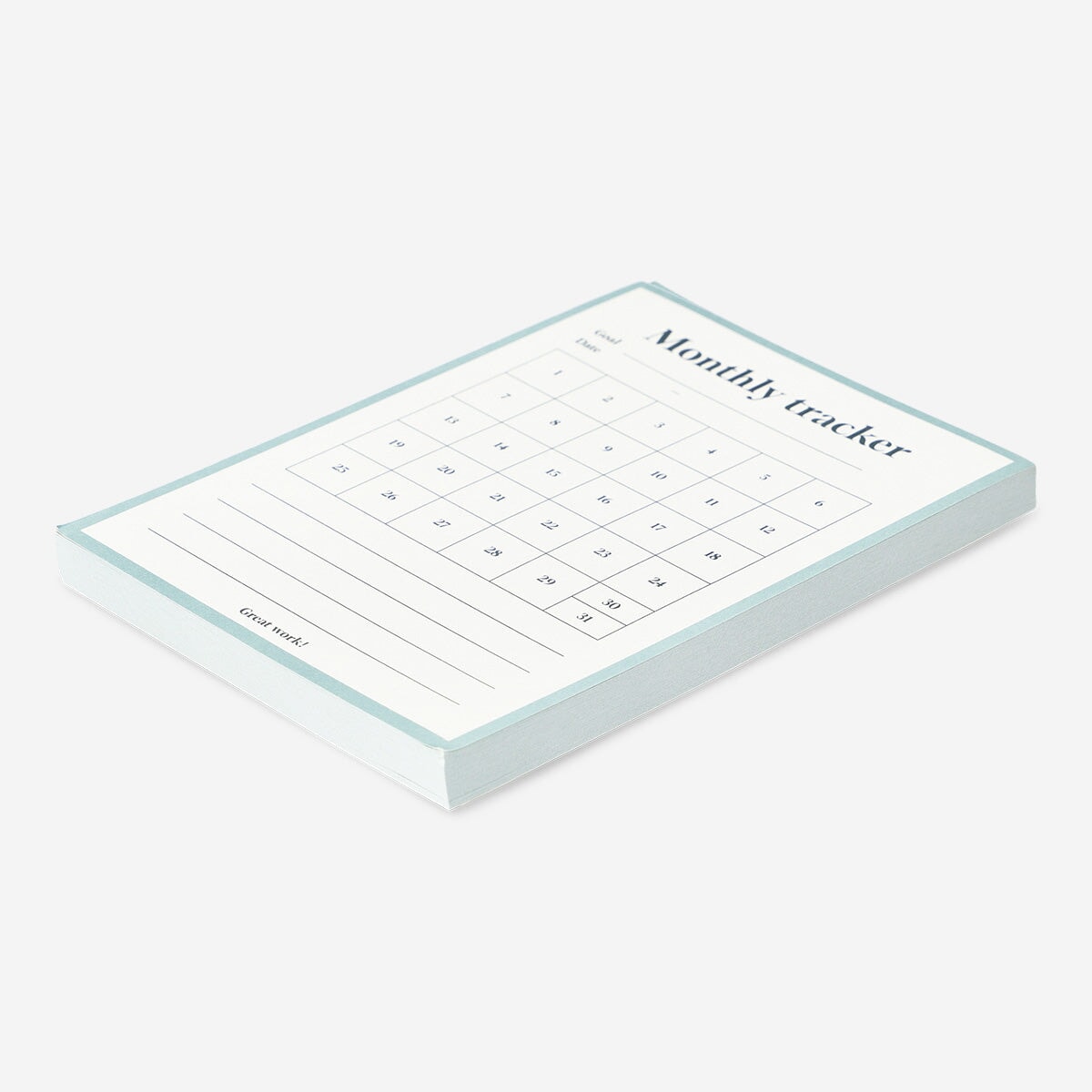 Monthly Planner to Track Your Goals - English Office Flying Tiger Copenhagen 