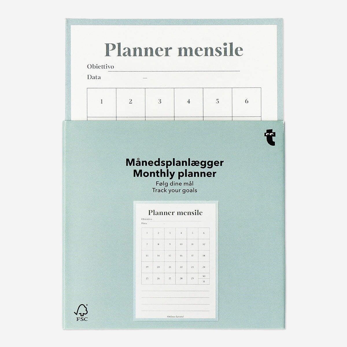 Monthly Planner to Track Your Goals - Italian Office Flying Tiger Copenhagen 