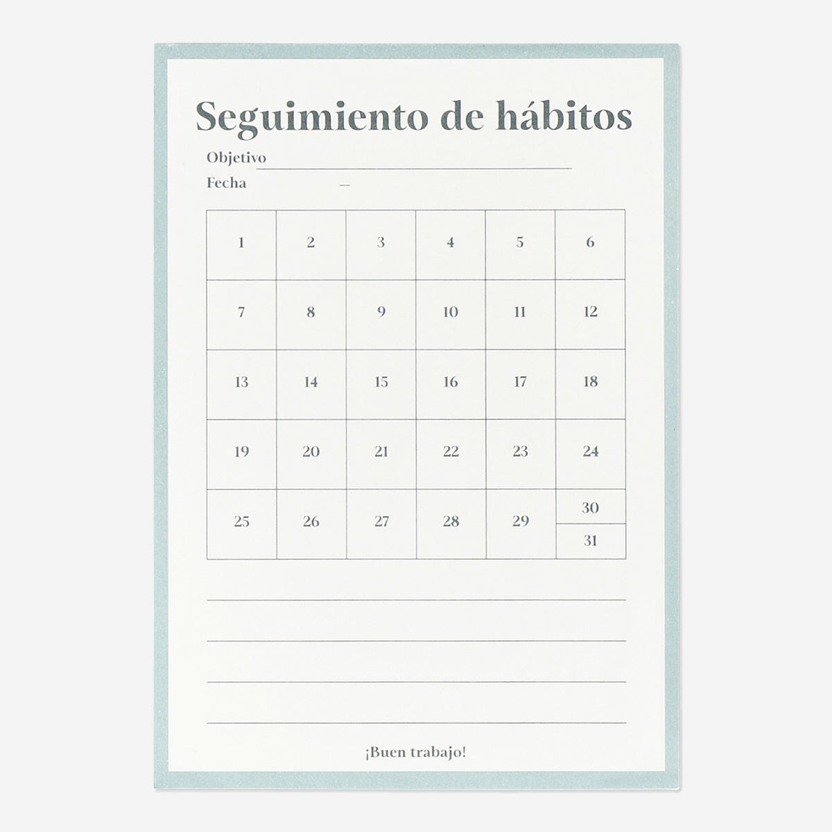 Monthly Planner to Track Your Goals - Spanish Office Flying Tiger Copenhagen 