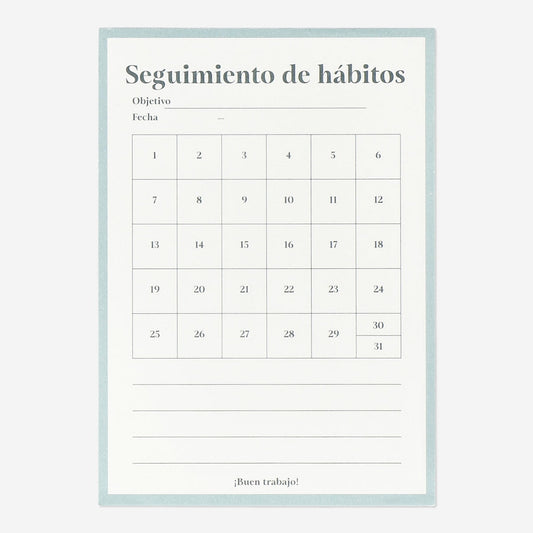 Monthly Planner to Track Your Goals - Spanish