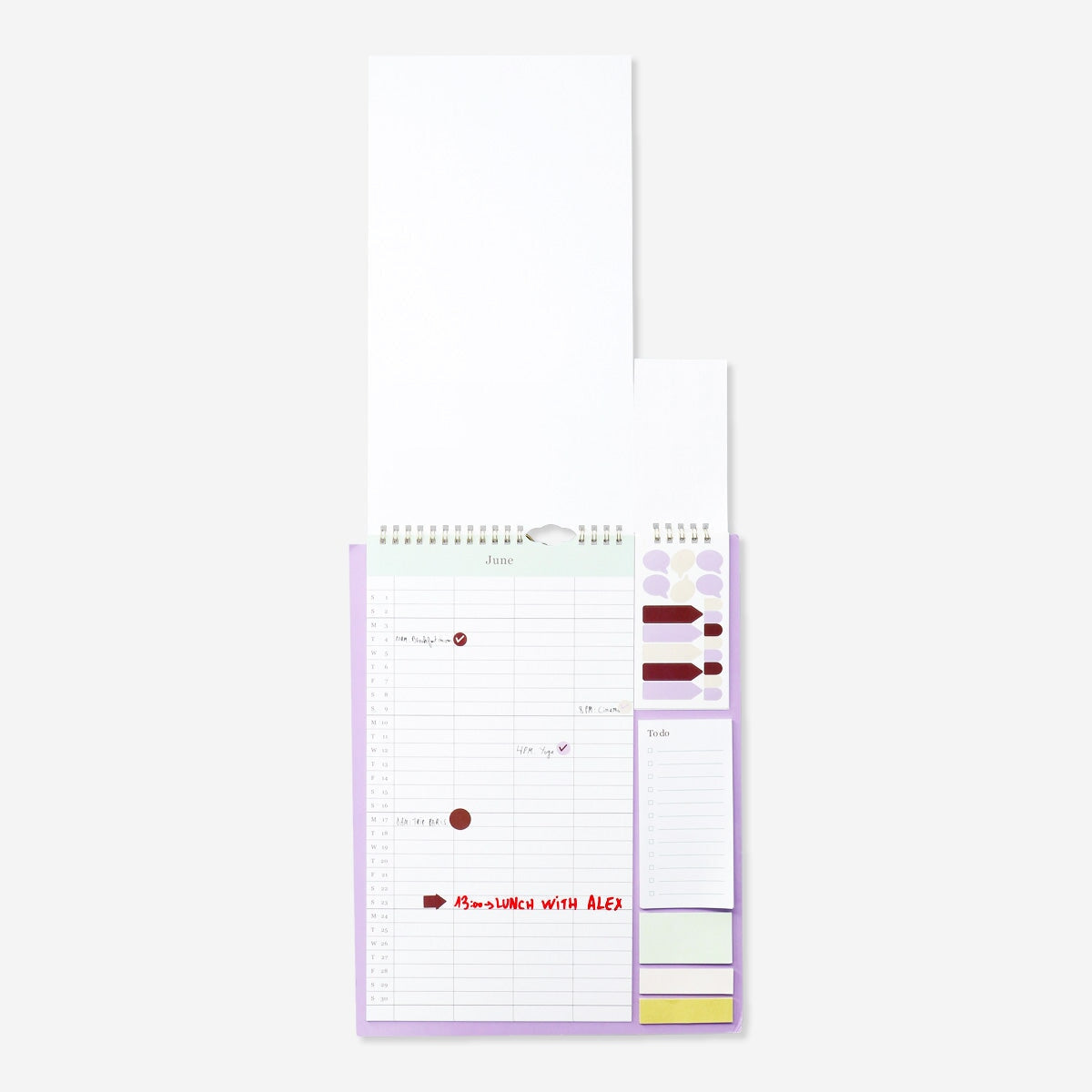 Monthly planner. With stickers Office Flying Tiger Copenhagen 