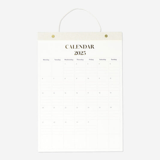 Månedlig veggkalender - Engelsk 