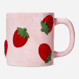 Mug with embossed strawberries - 400 ml Kitchen Flying Tiger Copenhagen 