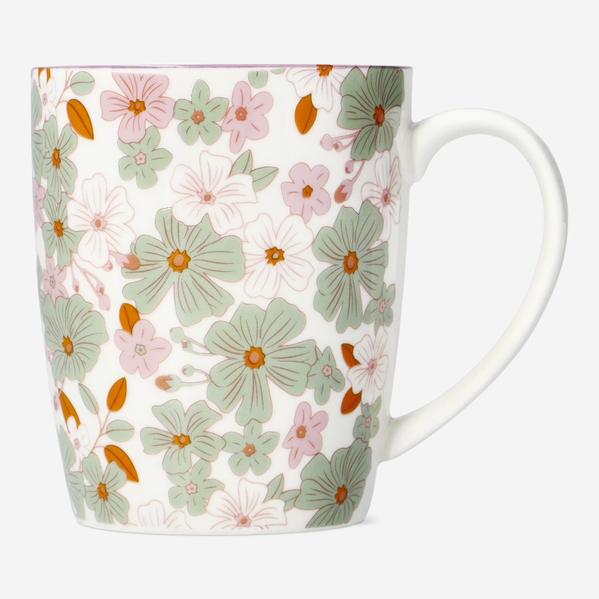 Mug with flowers - 330 ml Kitchen Flying Tiger Copenhagen 