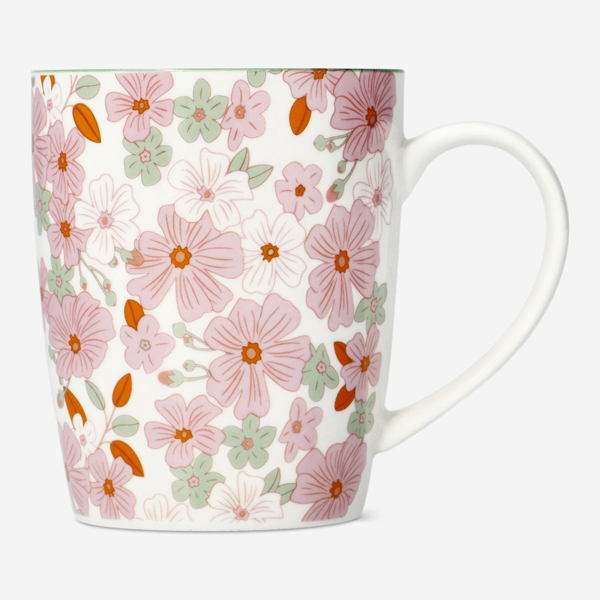 Mug with flowers - 330 ml Kitchen Flying Tiger Copenhagen 