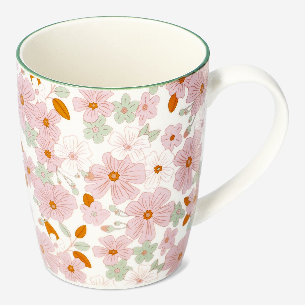 Mug with flowers - 330 ml Kitchen Flying Tiger Copenhagen 