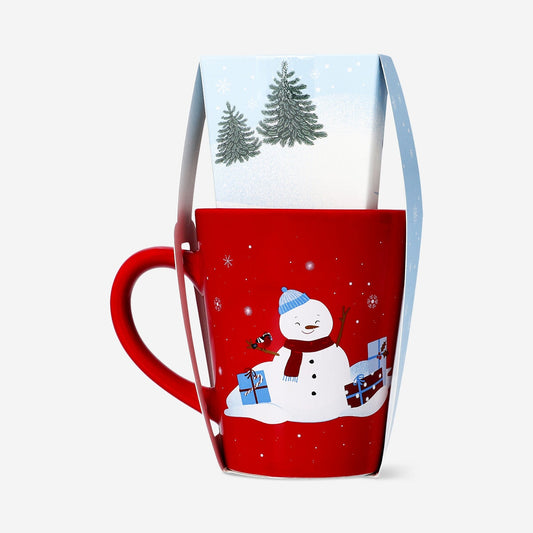 Mug with hot chocolate and marshmallows