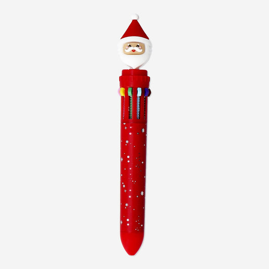 Esferográfica multicolorida Santa Pen