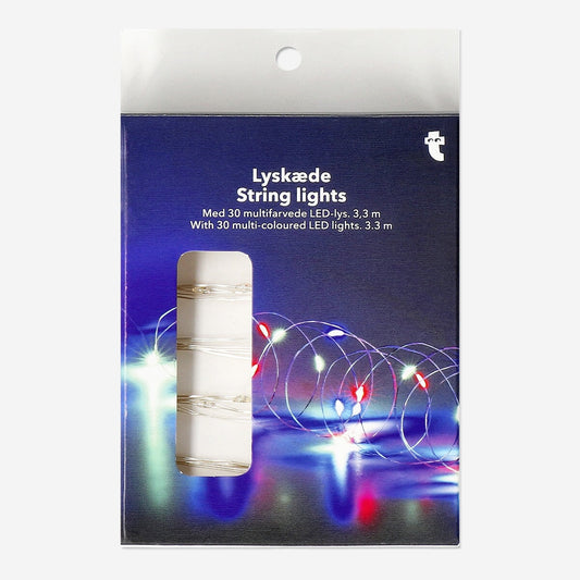 Vícebarevná LED světla String - 330 cm