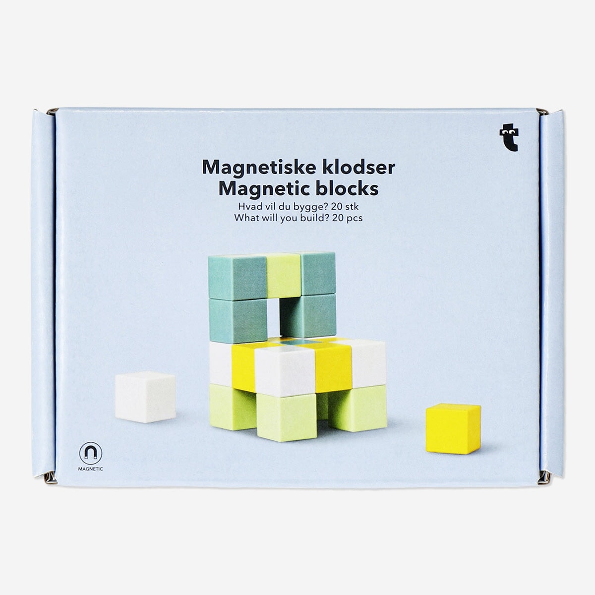 Multi coloured magnetic blocks Toy Flying Tiger Copenhagen 