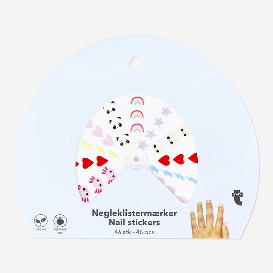 Meerkleurige nagelstickers