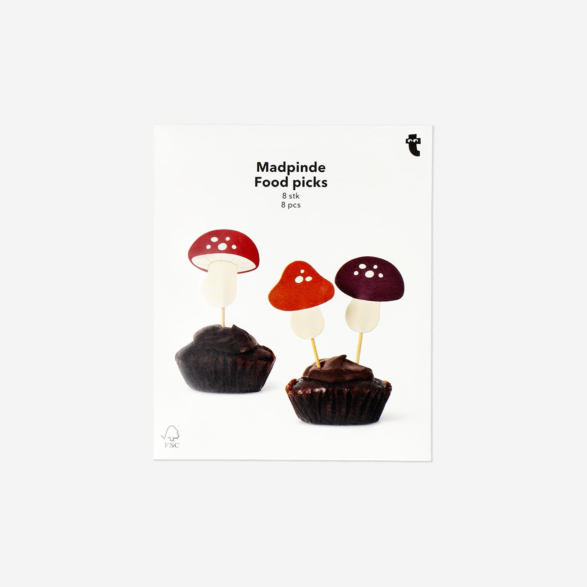 Mushroom food pics - 8 pcs Party Flying Tiger Copenhagen 