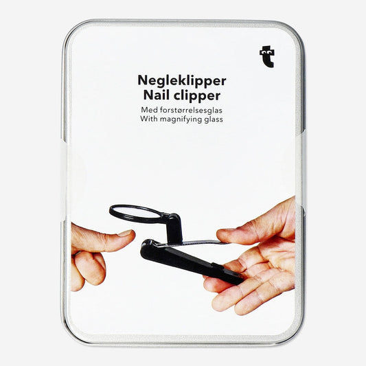 Nagelknipper met vergrootglas