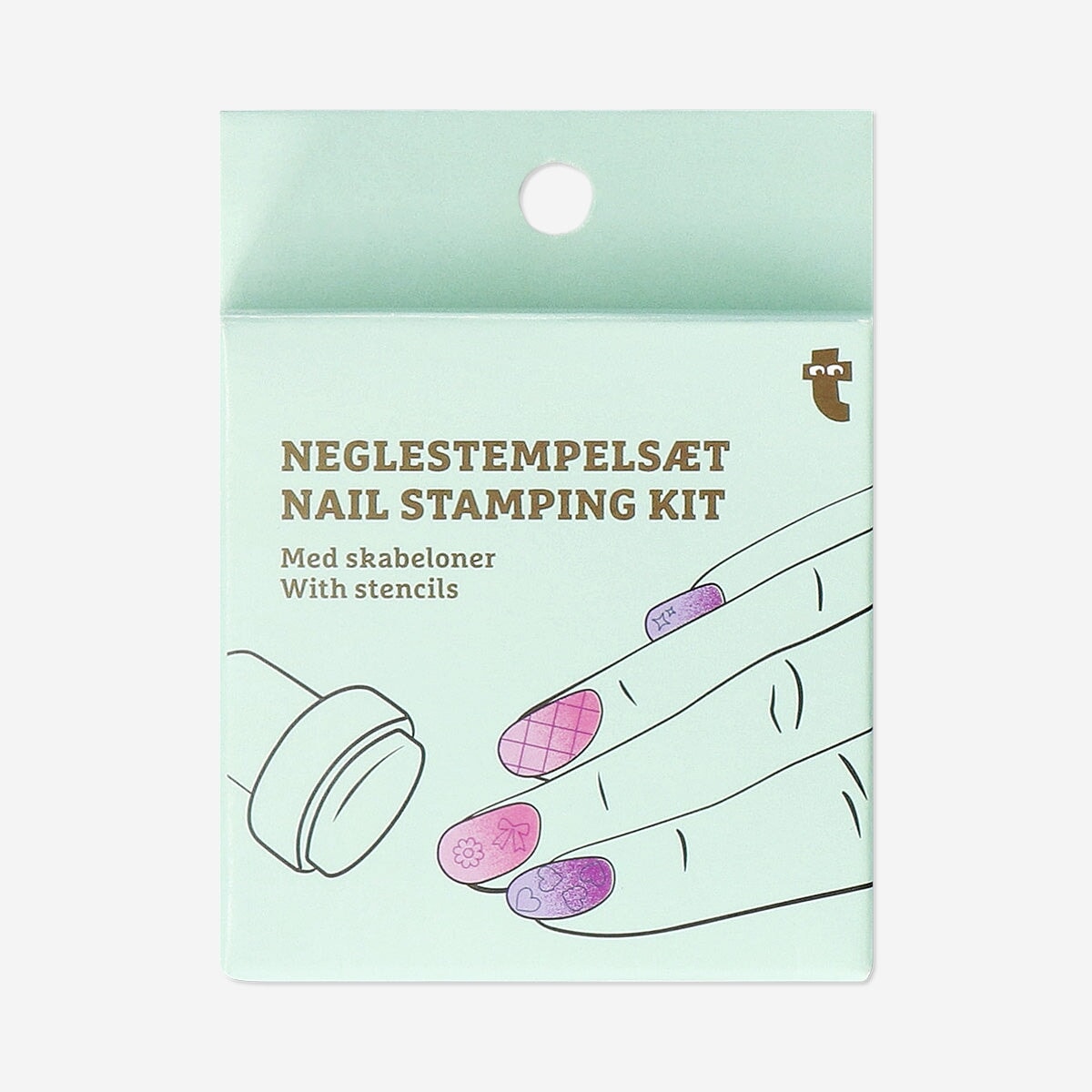 Nail stamping kit with stencils Personal care Flying Tiger Copenhagen 