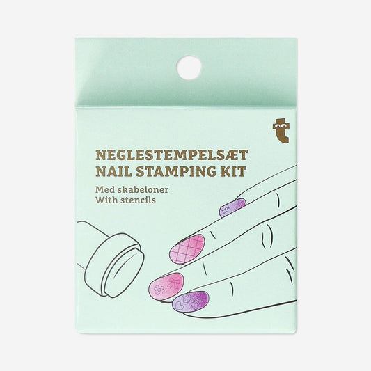 Nail stamping kit with stencils