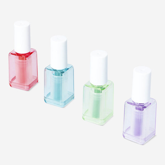 Surligneurs en forme de vernis à ongles - 4 pcs