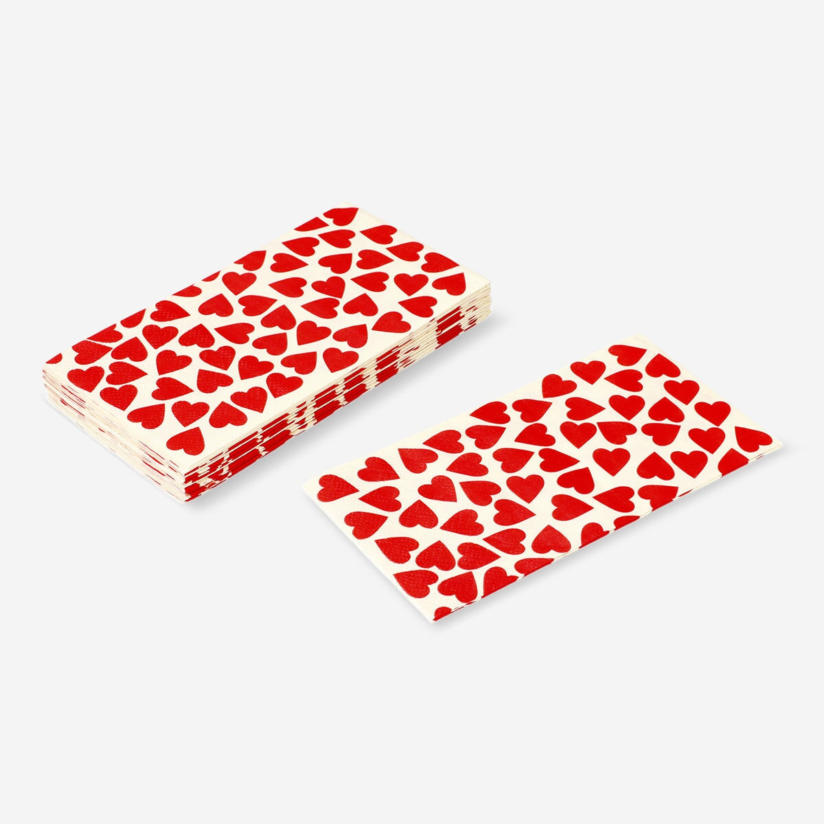 Napkins with red hearts - 16 pcs Party Flying Tiger Copenhagen 