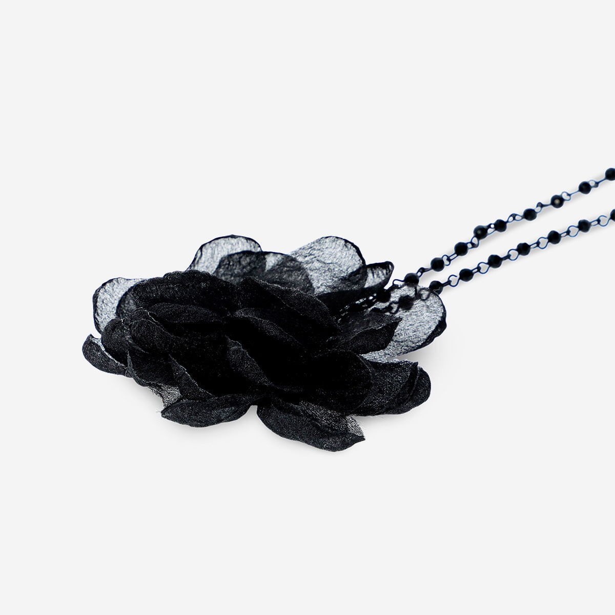 Necklace with Black Flower Personal care Flying Tiger Copenhagen 