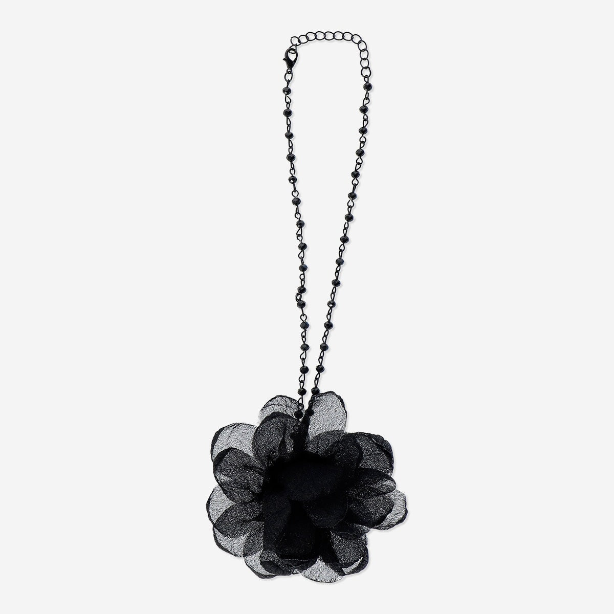 Necklace with Black Flower Personal care Flying Tiger Copenhagen 