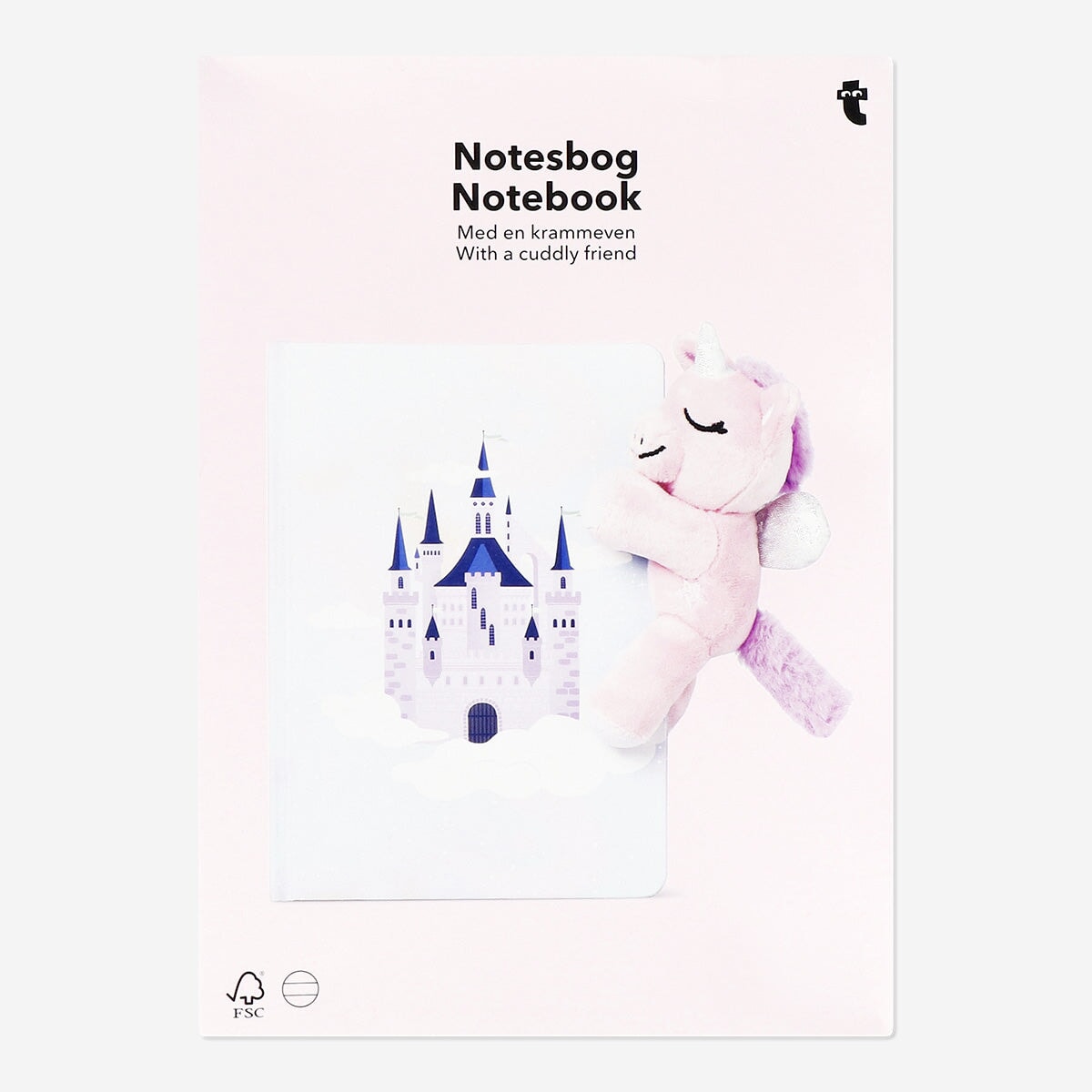 Notebook with Plush Unicorn Office Flying Tiger Copenhagen 