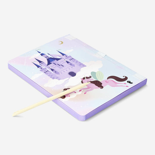 Notebook with scratch cover