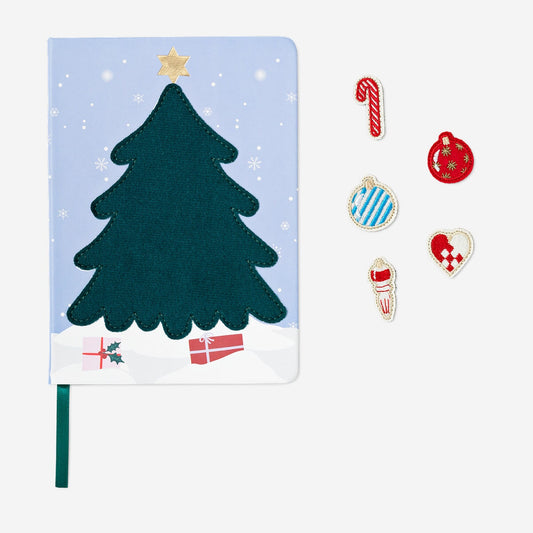 Bloco de notas com velcro Árvore de Natal