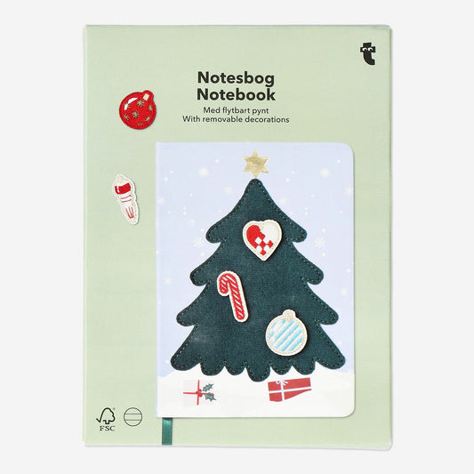 Notizbuch mit Klettverschluss Weihnachtsbaum