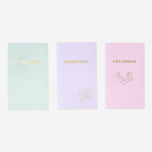 Notebooks in Italian - 3 pcs