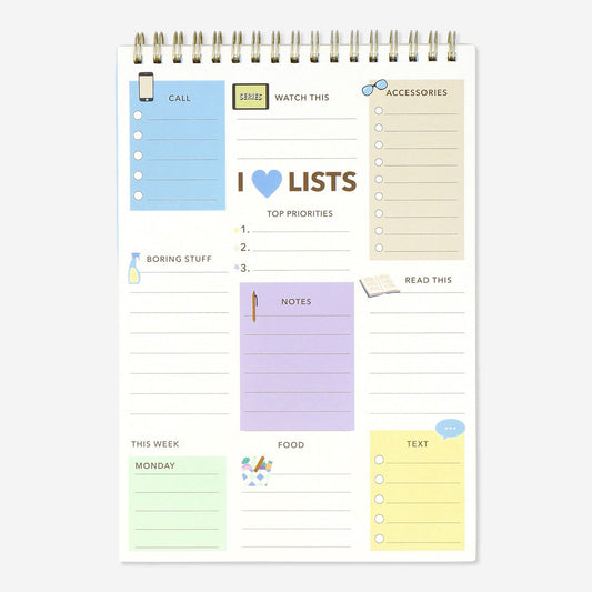Notepad with to-do lists