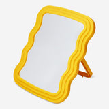 Orange standing mirror with wavy edge design Home Flying Tiger Copenhagen 