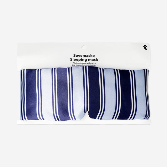 Oversized striped sleeping mask