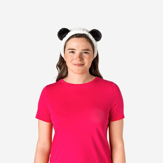 Panda headband for face wash