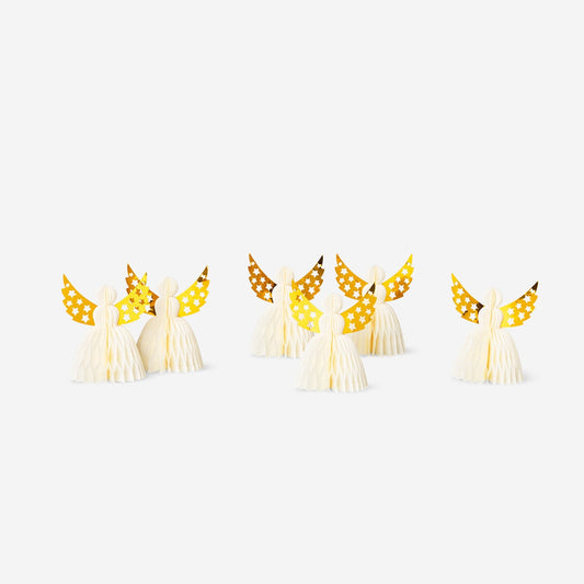 Paper angel tabel decorations - 6 pcs