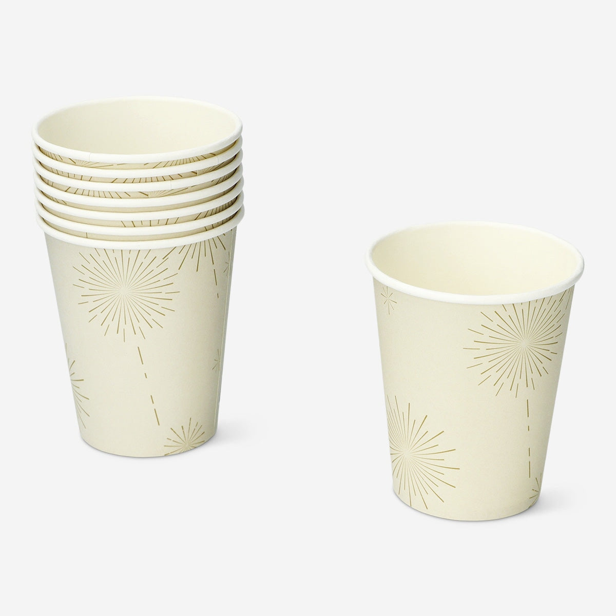 Paper cups with fireworks design - 8 pcs Party Flying Tiger Copenhagen 