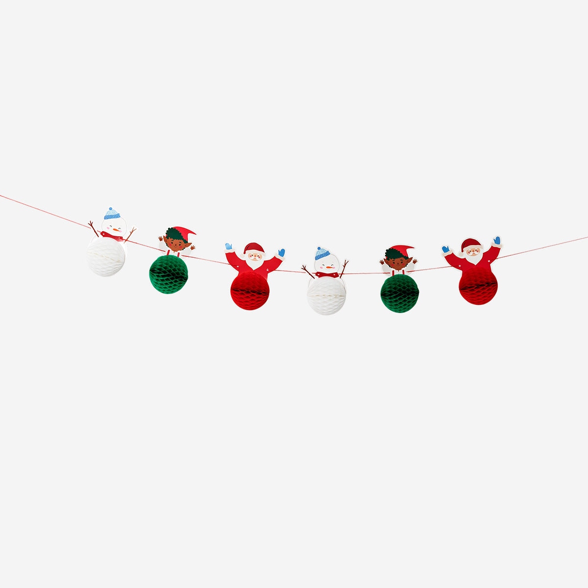 Paper Garland with Christmas Characters - 250 cm Party Flying Tiger Copenhagen 