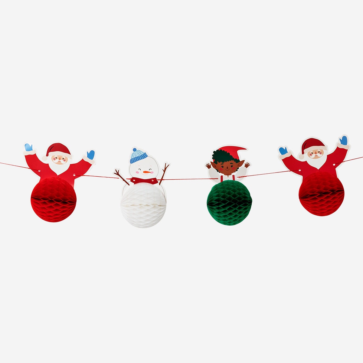 Paper Garland with Christmas Characters - 250 cm Party Flying Tiger Copenhagen 