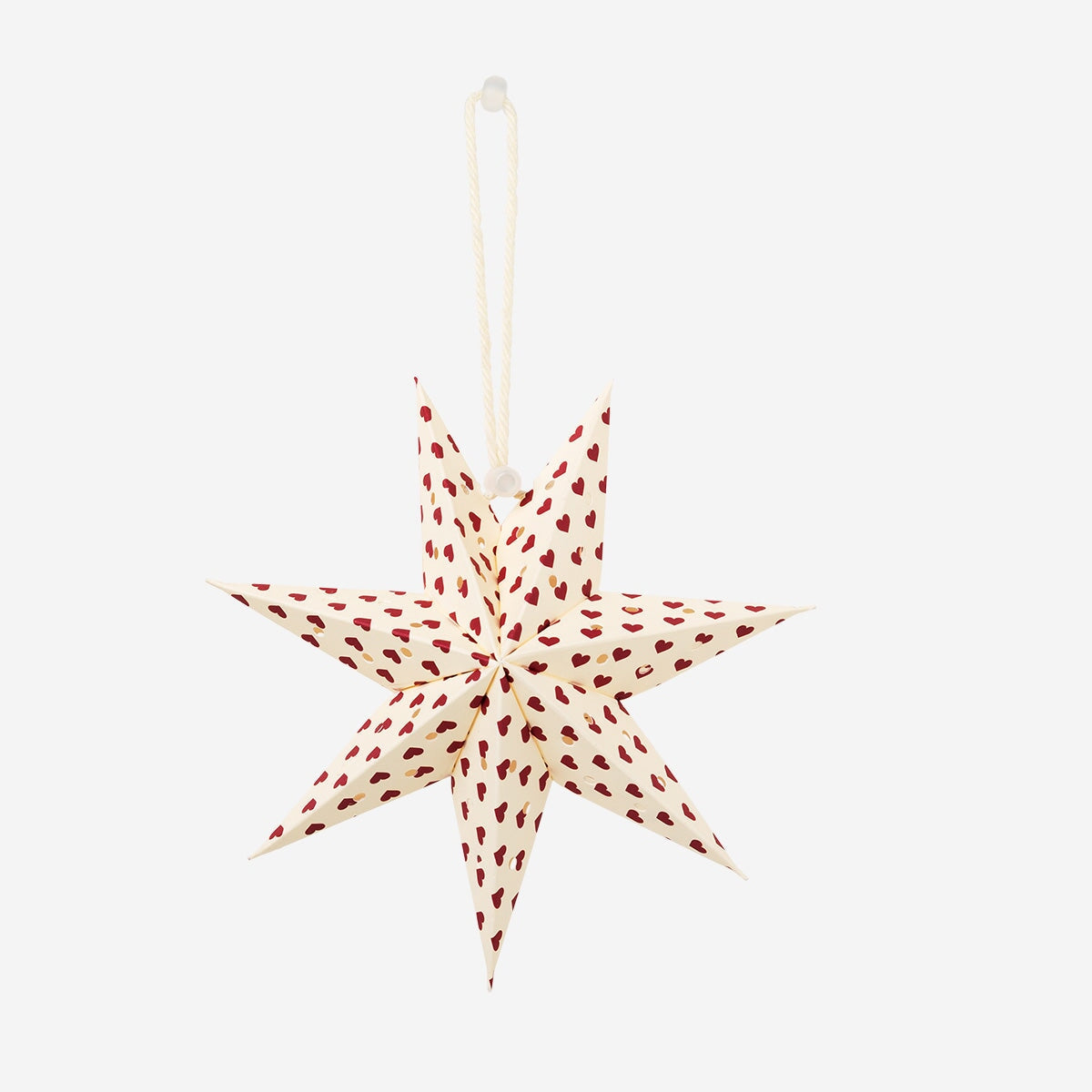 Paper star with hearts for hanging - 15 cm Home Flying Tiger Copenhagen 