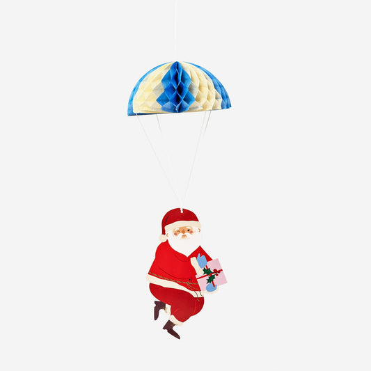 Parachuting santa decoration