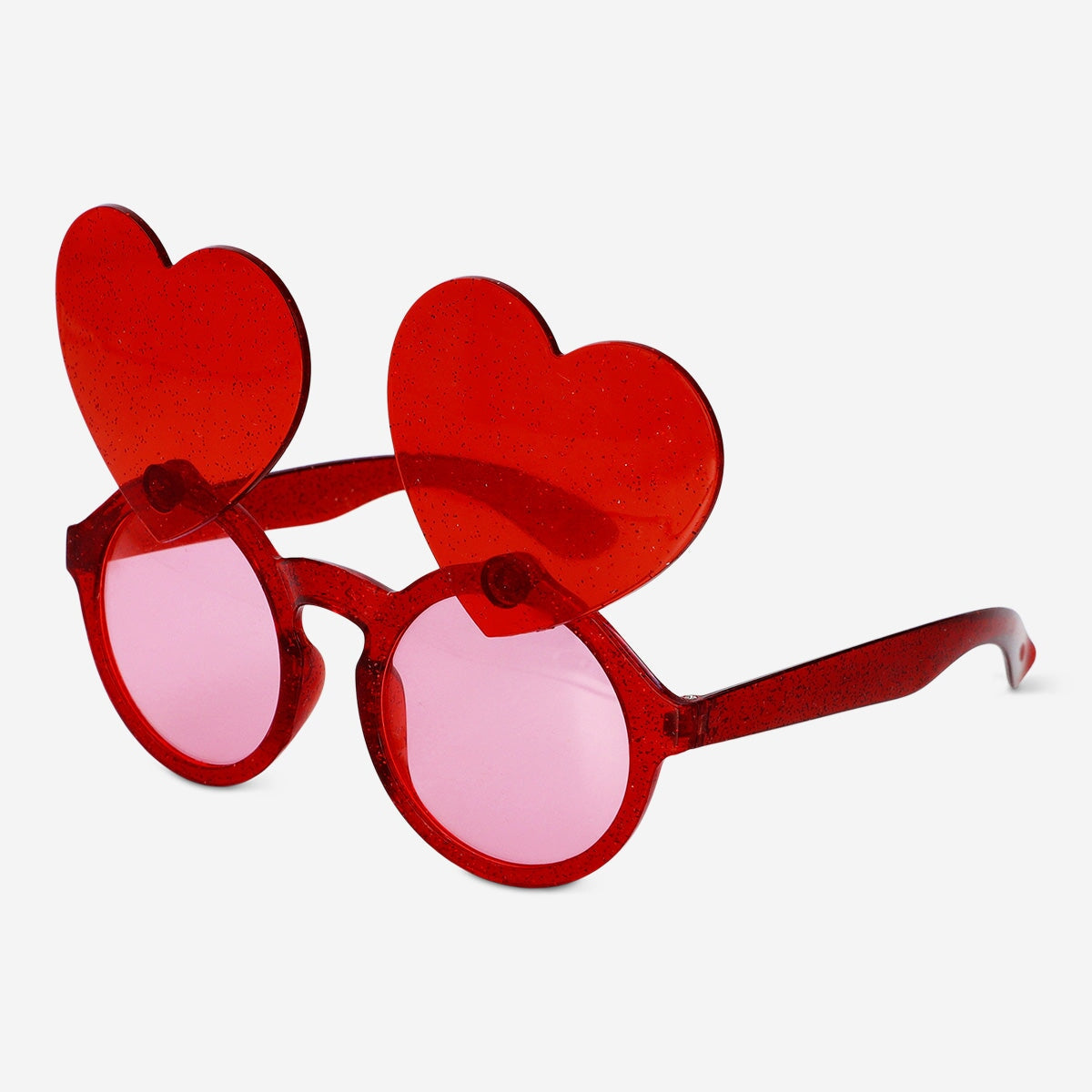 Party glasses with red hearts Party Flying Tiger Copenhagen 