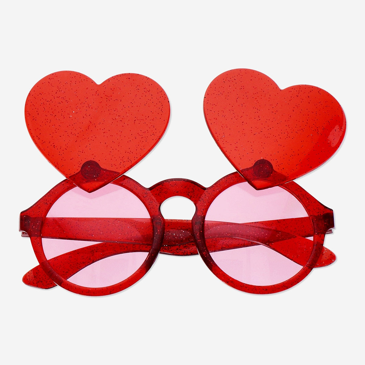 Party glasses with red hearts Party Flying Tiger Copenhagen 