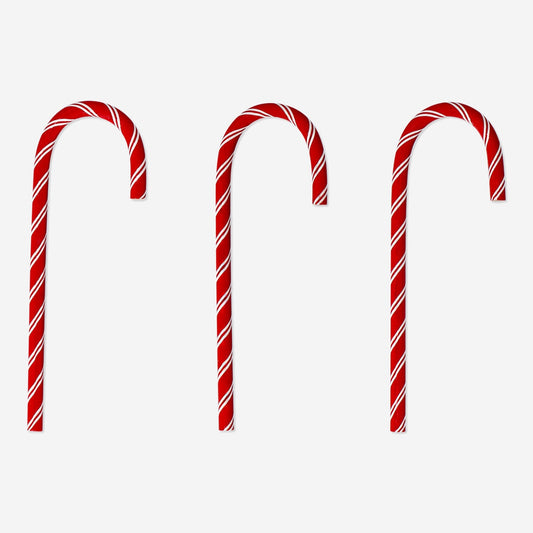 Pencils as candy canes - 3 pcs