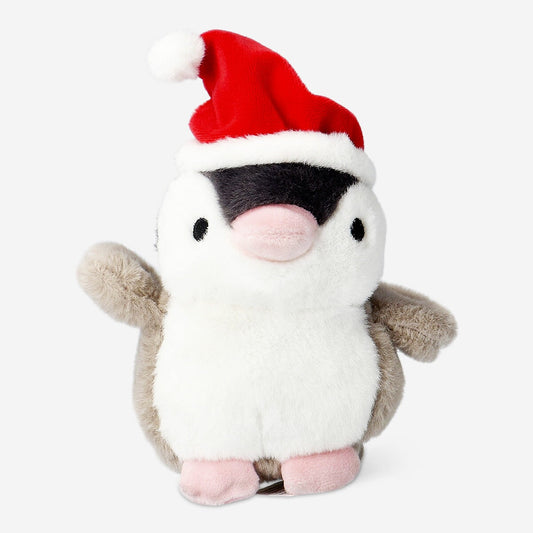 Pinguim de peluche com cauda móvel