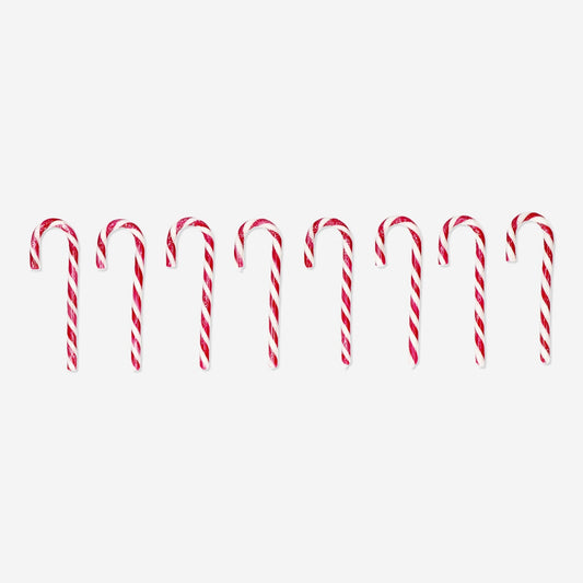 Peppermint candy canes - 8 pcs